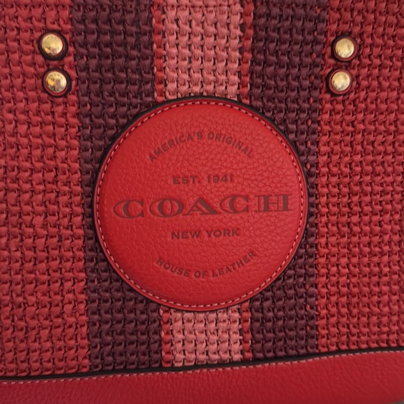 Coach Dempsey Bag Miami Red like new - Picture 8 of 9